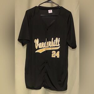 Vanderbilt Commodores Black & Gold  Baseball Jersey #24 XL